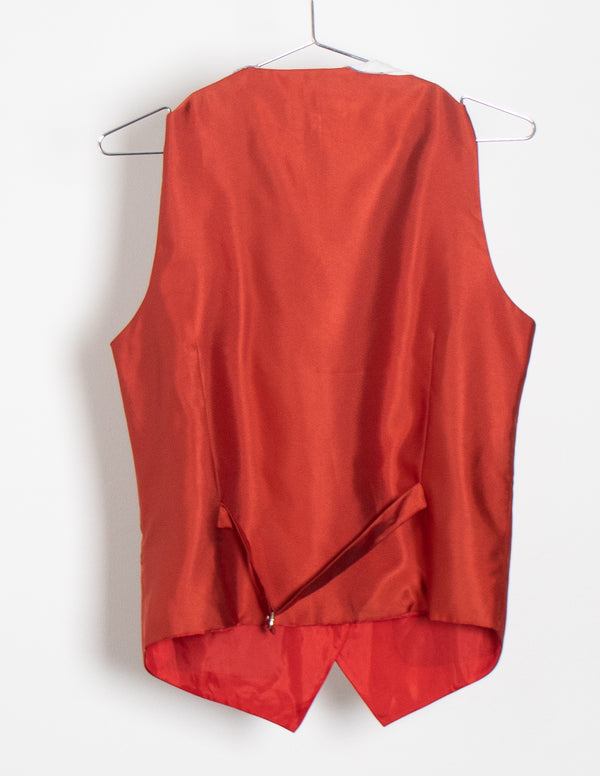GOOD SAMMY x UPCYCLE Embroidered Red Vest - Size M