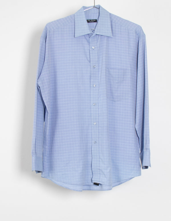 Aldo Rossini Blue  Plaid Shirt - Size 39