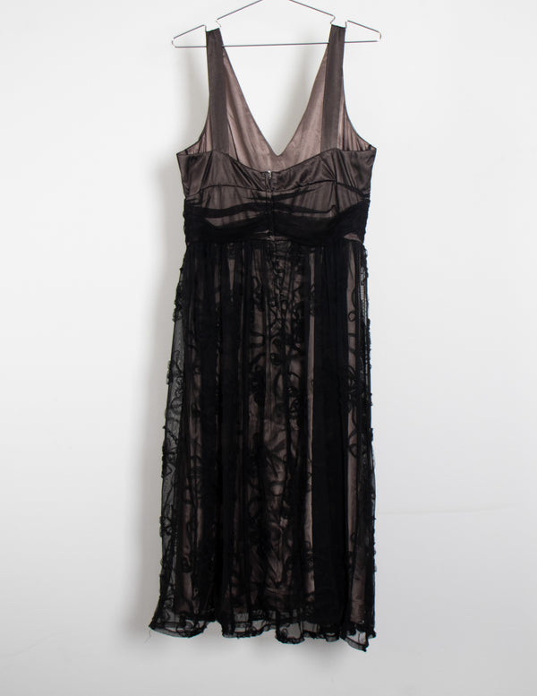 Liz Jordan Black Lace Dress - Size 14