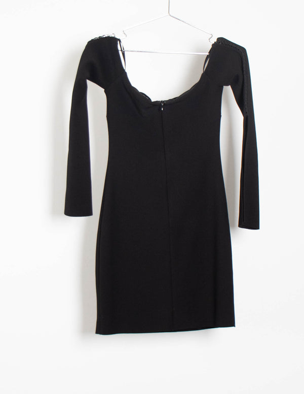 Bec & Bridge Black Off the Shoulder Dress - Size 8
