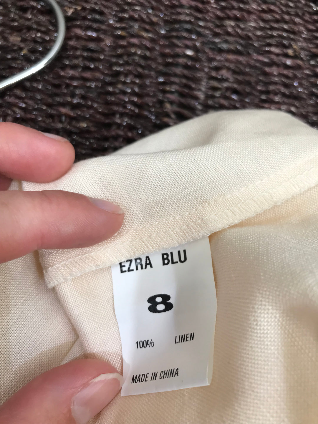 Ezra Blu Cream Dress