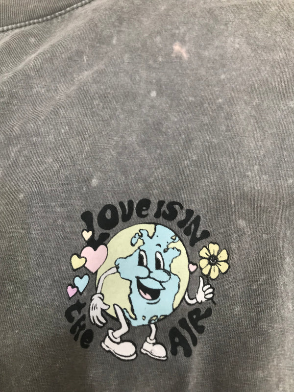 Cotton On Love is in the Air Grey T-shirt - Size L