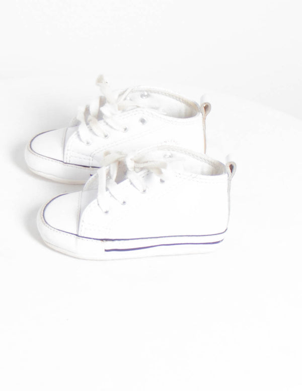 Converse White  Shoes - Size 4