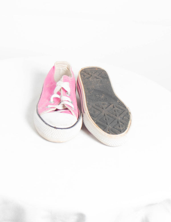 Converse Pink Low Top Shoes - Size 3