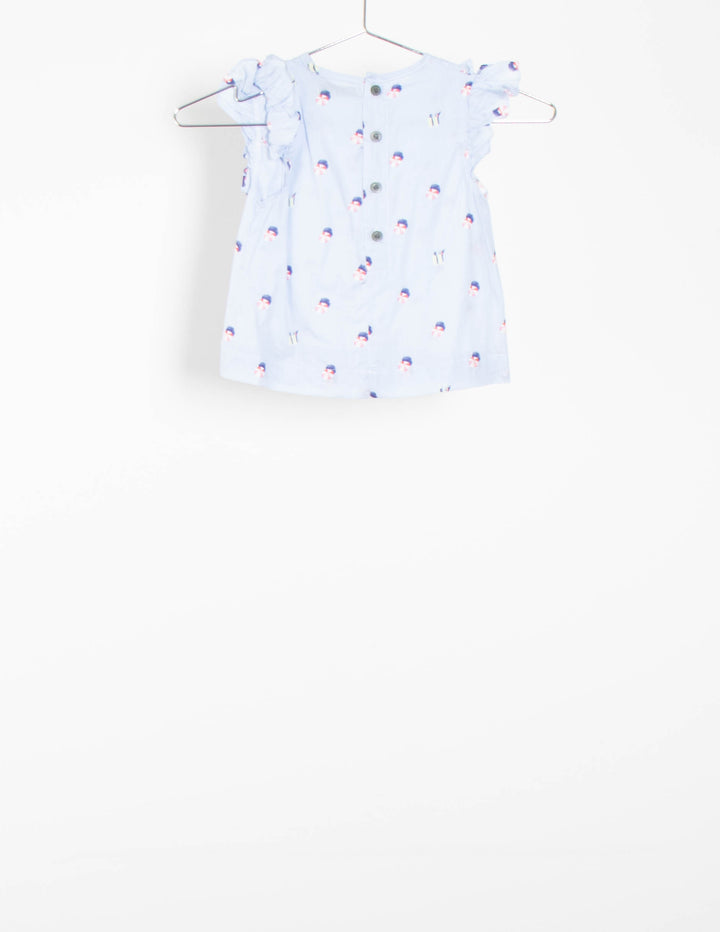 Jolly Jilla Blue KIds Top - Size 4