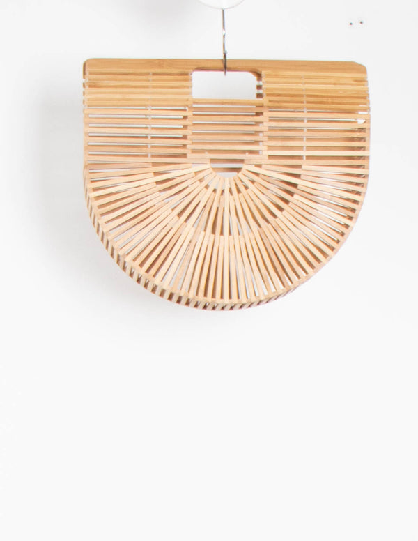 Semicircle Bamboo Woven Bag