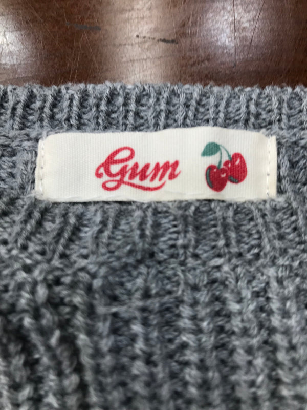 Gum Silver Flower Girls Knit - Size L