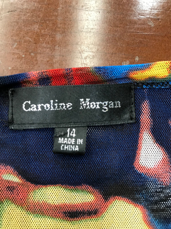 Caroline Morgan Coloruful Top - Size 14
