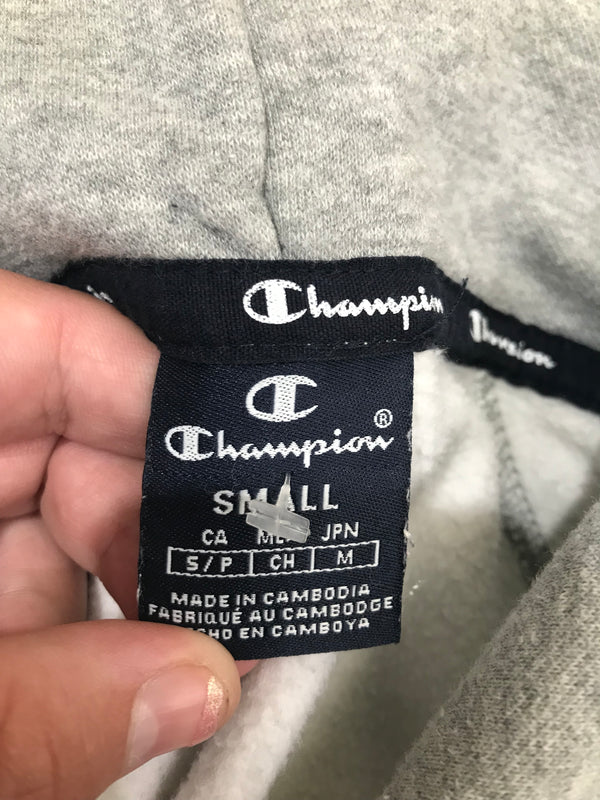 Champion White/Grey Hoodie - Size  S
