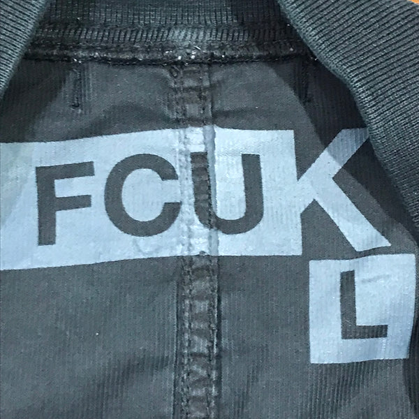 FCUK Black Bomber Jacket - Size L