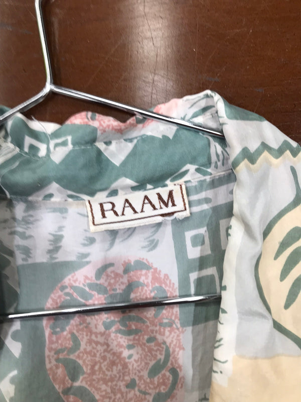 RAAM Vintage Nature Block Print Shirt - Size S