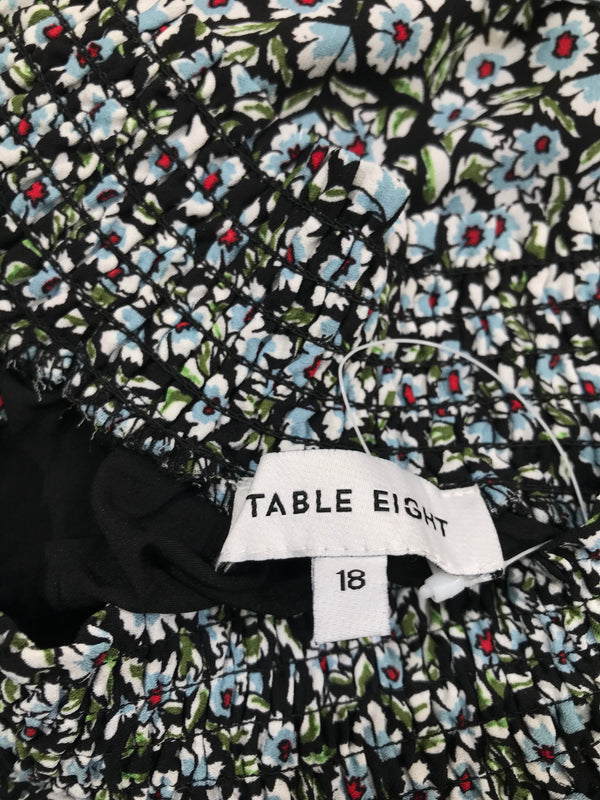 Table Eight Black Floral - Size 18
