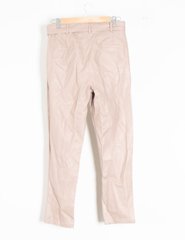 Esmaee Blush Pink Faux Fur Pants - Size M