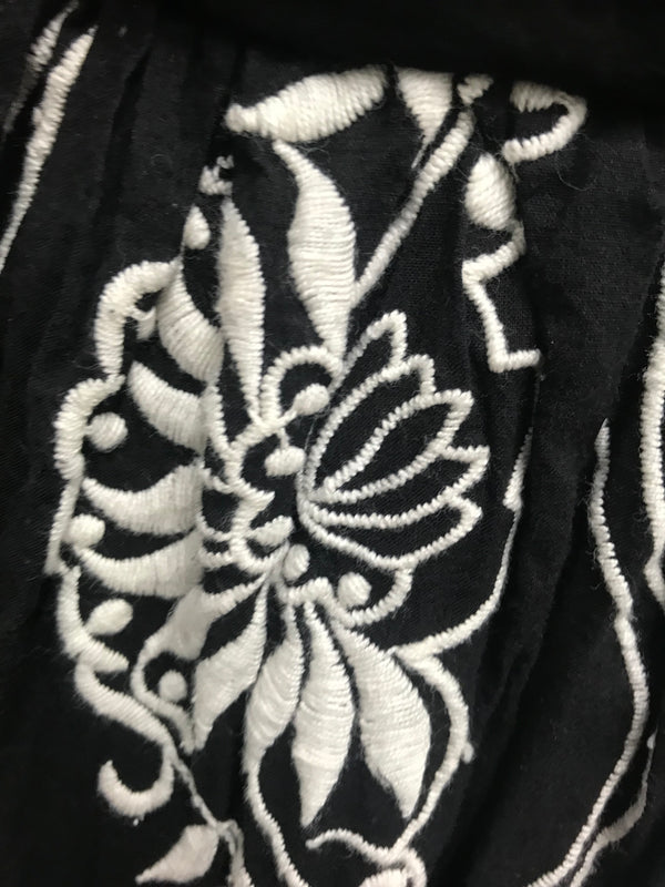 Citi Black/White Floral Boob Tube Dress - Size 12