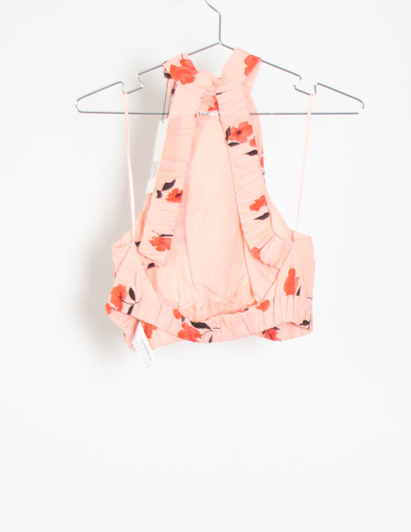 Zara Pink Floral Top - Size M