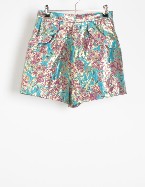 Kinki Gerlinki Blue/Pink Floral Shorts - Size 2