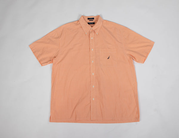 Nautica Orange Checkered Shirt