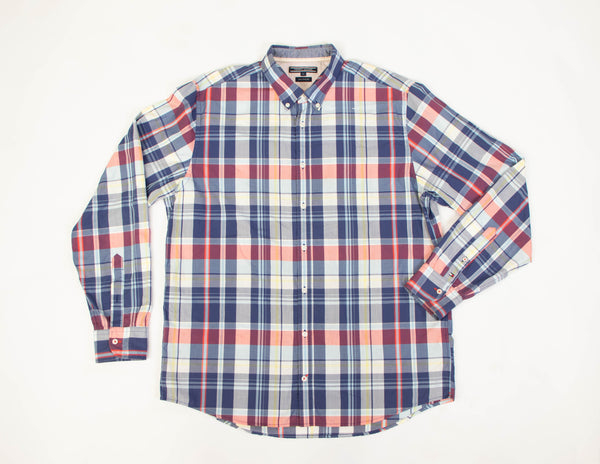 Tommy Hilfiger New York Checkered Shirt-Size XL