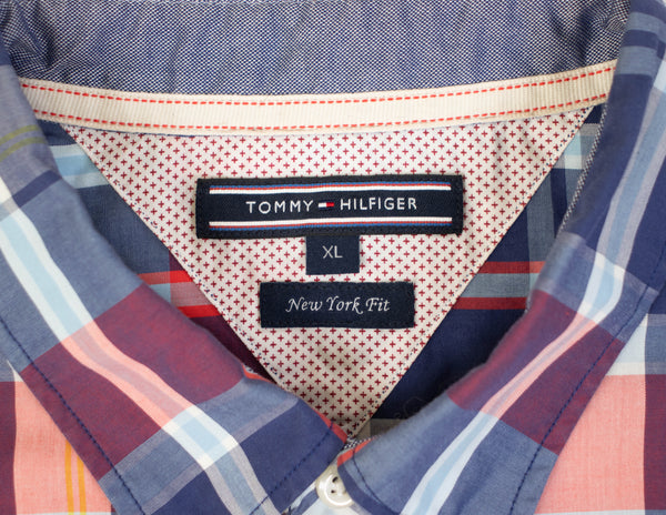 Tommy Hilfiger New York Checkered Shirt-Size XL