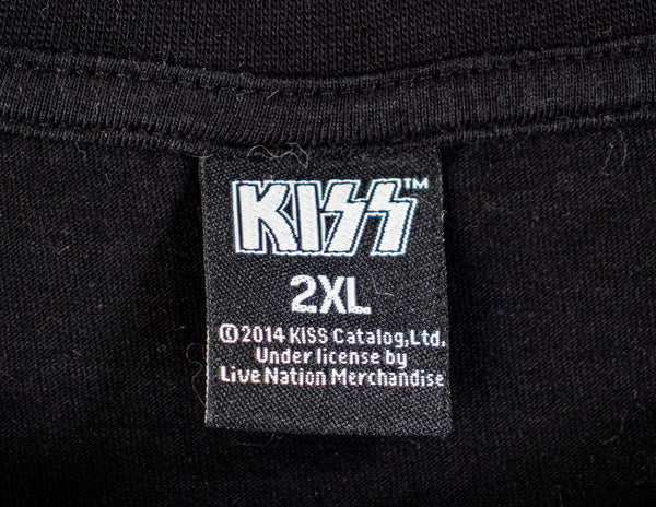 Kiss Black T-shirt - Size 2XL