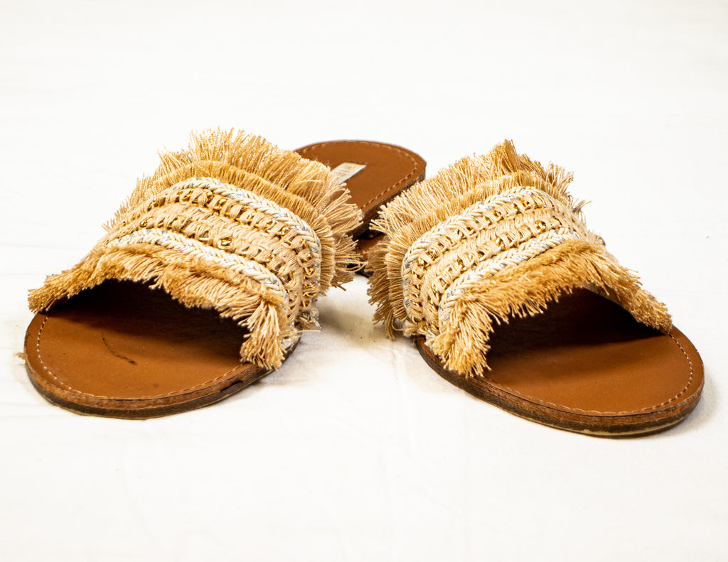 Brown Rubber Slide on Sandal Slippers Double Strap, Dark Brown Hawaii Sandal,  Size 10 = Women size 10 / men size 9 - Walmart.com