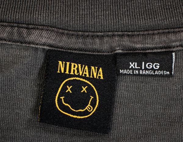 Nirvana Washed Grey Tshirt - Size XL