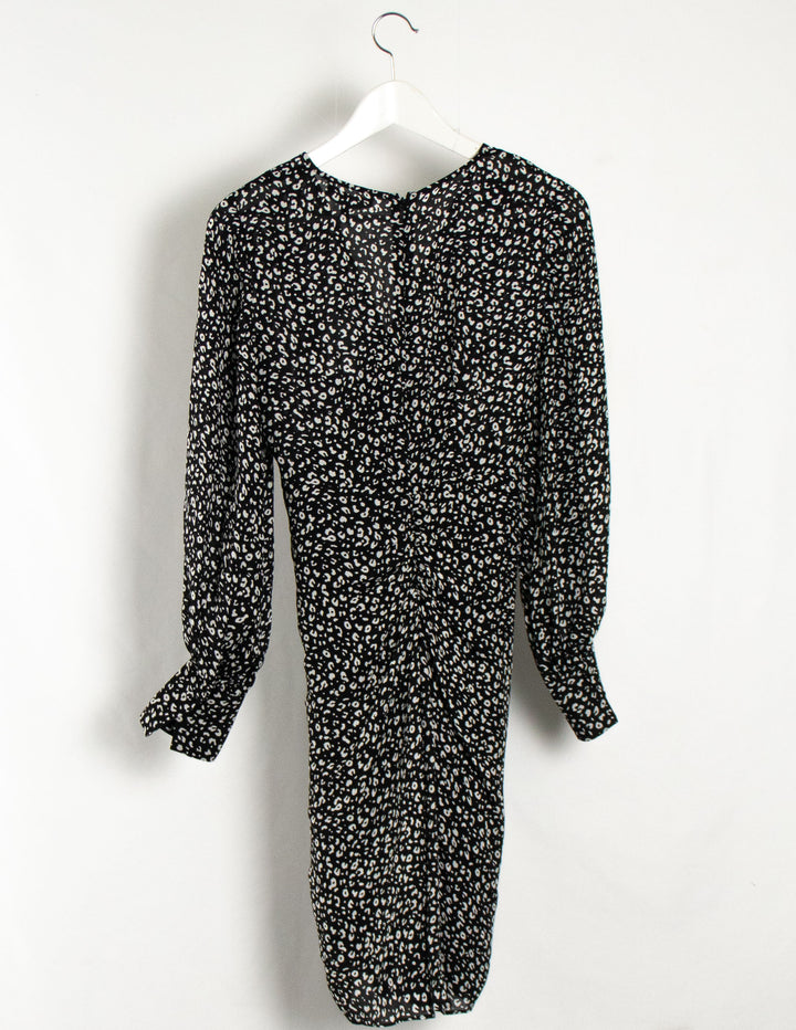 Saba Black/White Print Dress