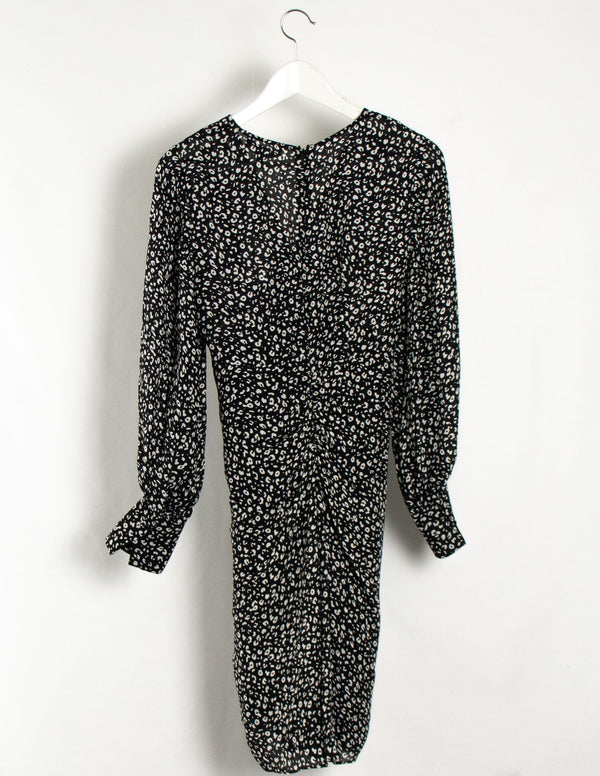 Saba Black/White Print Dress - Size 6