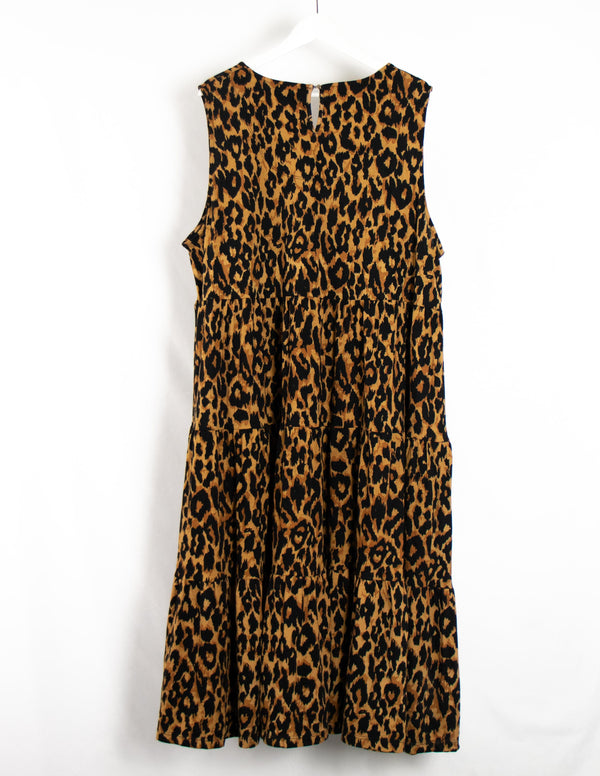 Virtuelle Cheetah Print Dress  - Size L