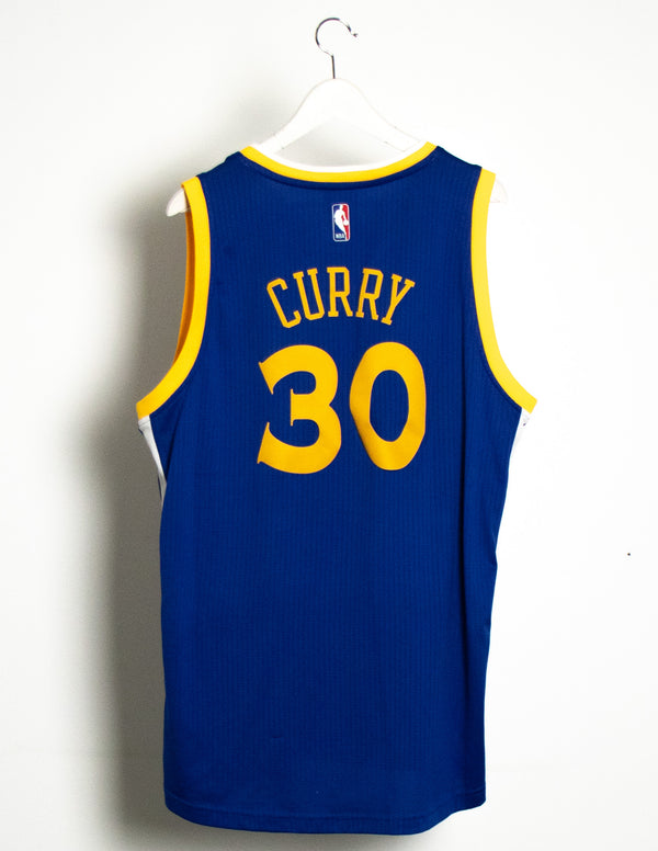 Golden State Warriors Stephen Curry Adidas Blue Jersey - Size XL