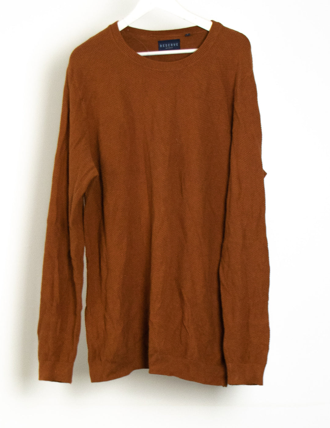 Reserve Rust Orange Waffle Knit - Size L