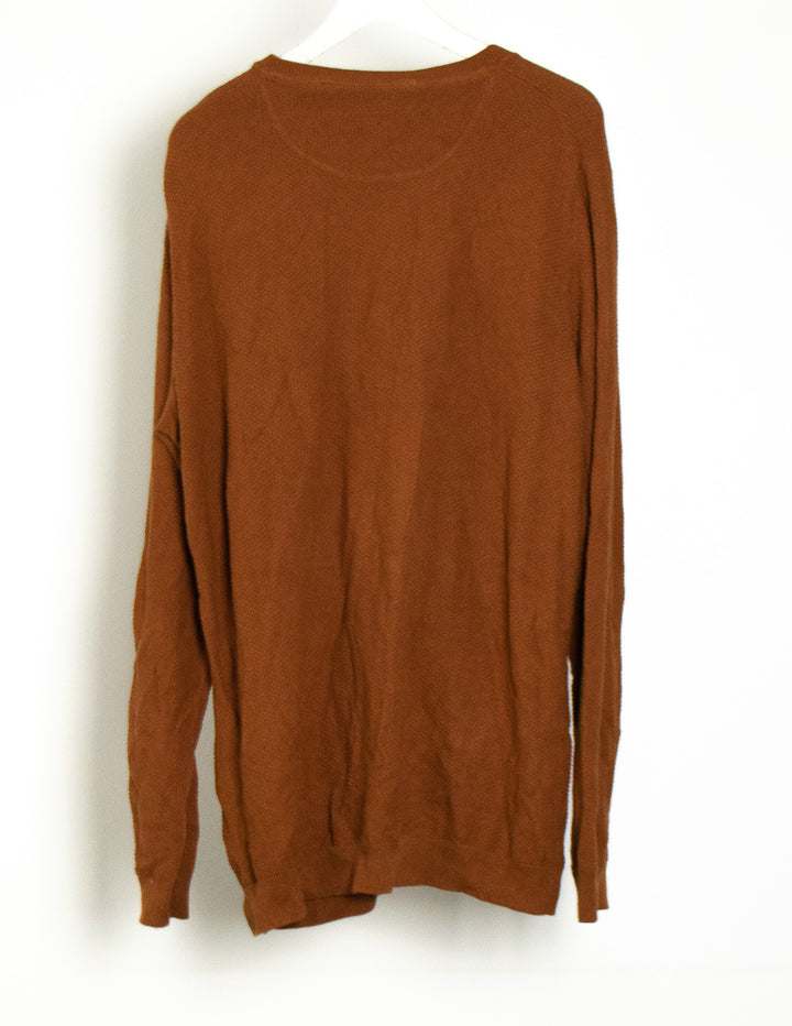 Reserve Rust Orange Waffle Knit - Size L