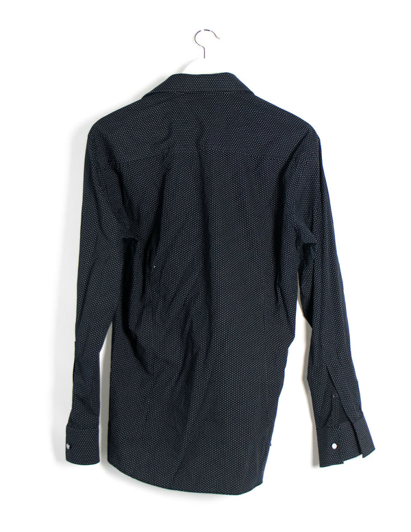 Calvin Klein Black Dotted Shirt - Size 40