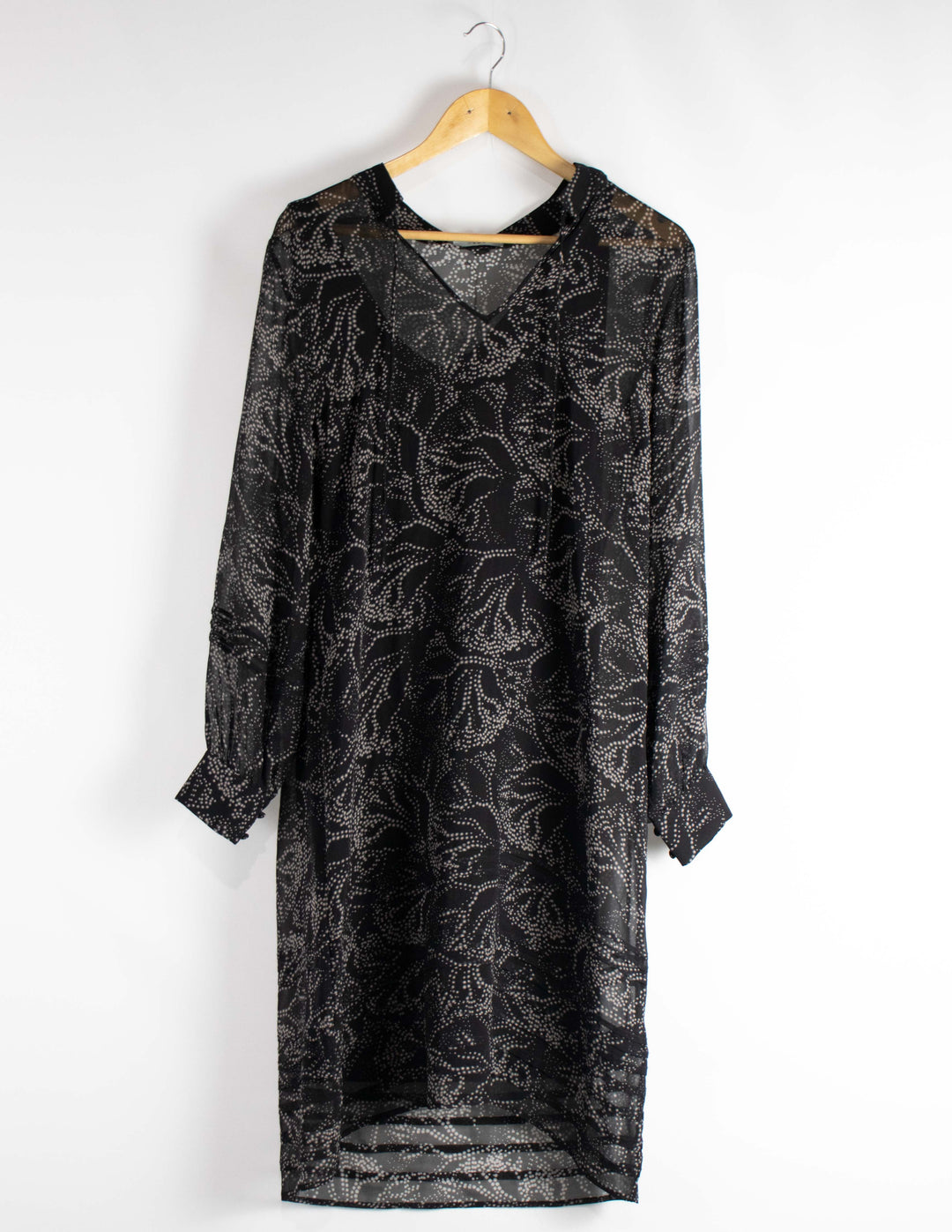 Verge Black Print Dress