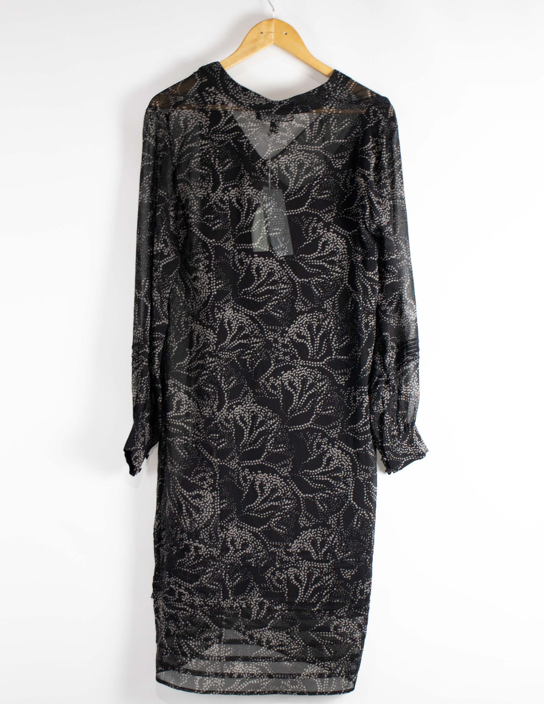 Verge Black Print Dress