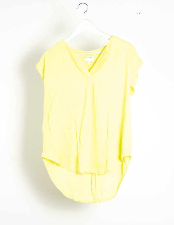Witchery Yellow Top - Size 8