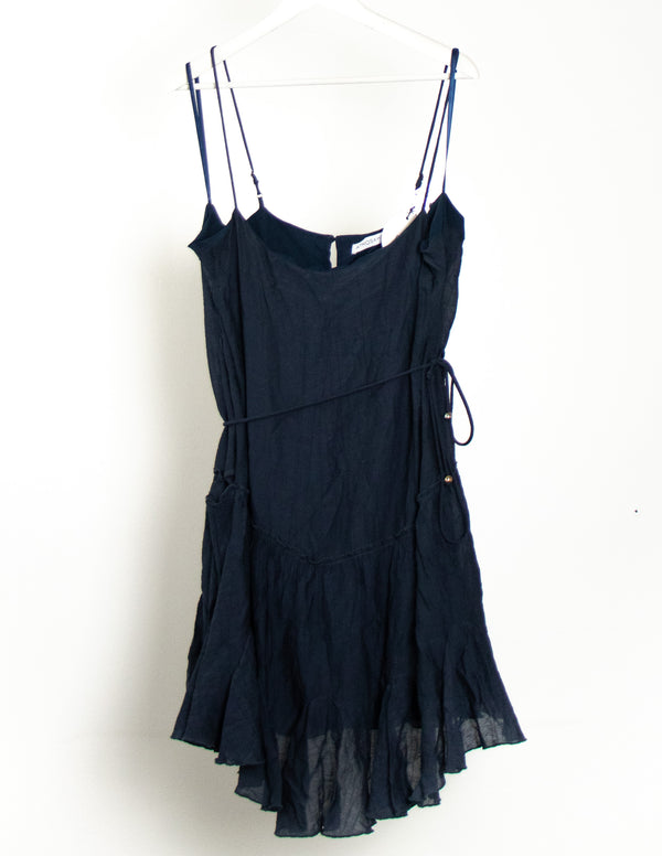 Atmos&Here Navy Elea Mini Dress - Size 18