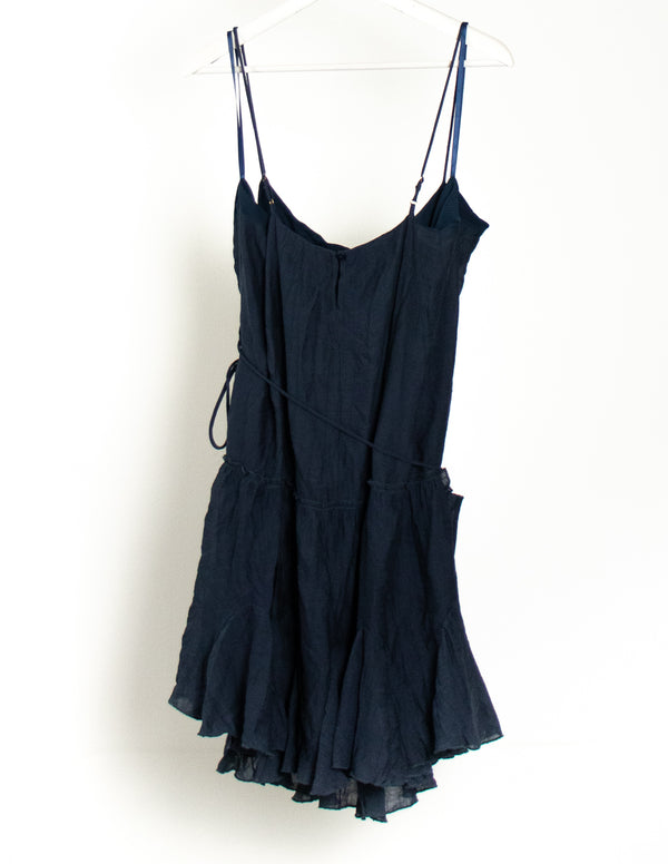 Atmos&Here Navy Elea Mini Dress - Size 18