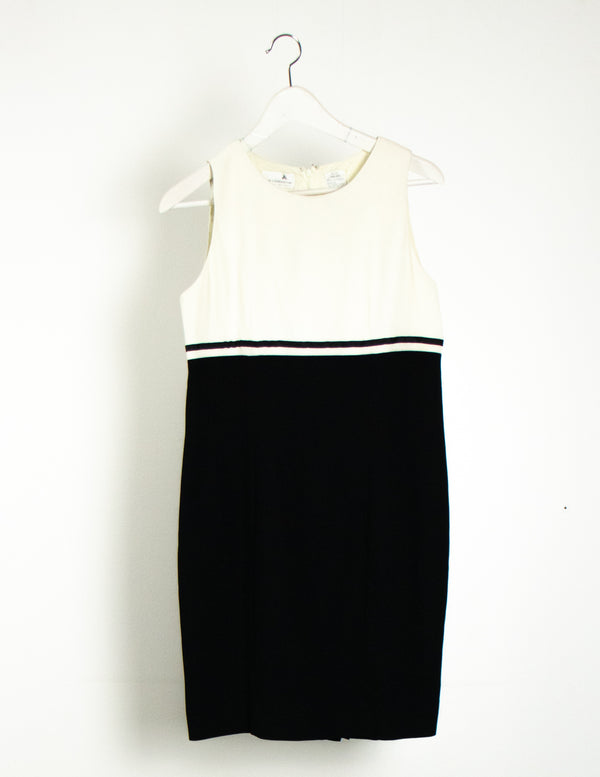 Liz Claiborne Black And White Petite Dresses - Size 10