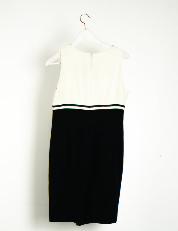 Liz Claiborne Black And White Petite Dresses - Size 10