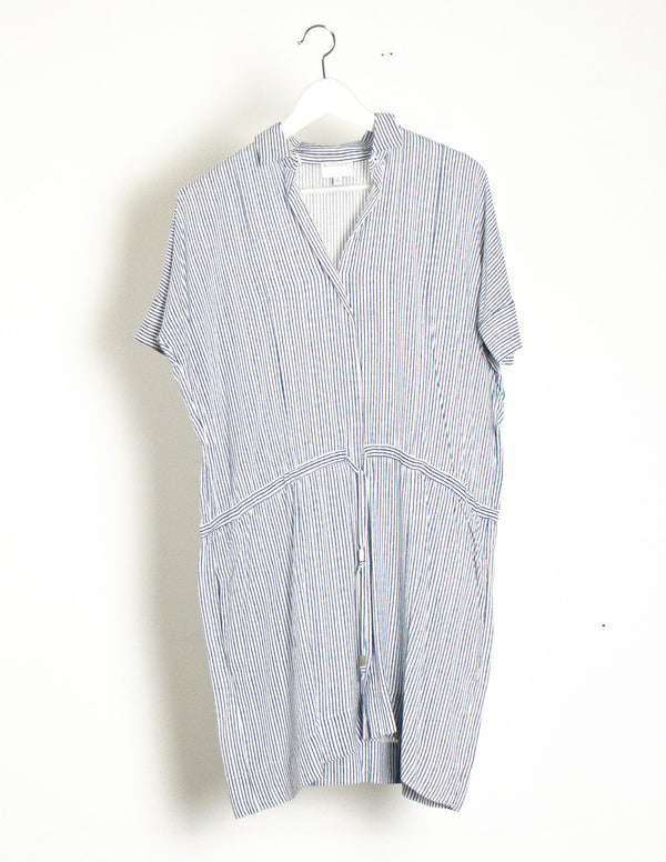 Witchery Blue/White Stripes Dress - Size 6