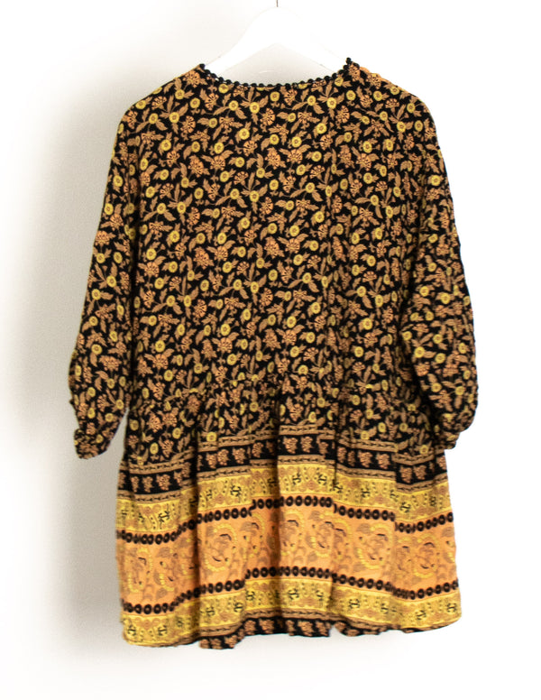 Jaase Brown Floral Dress - Size M