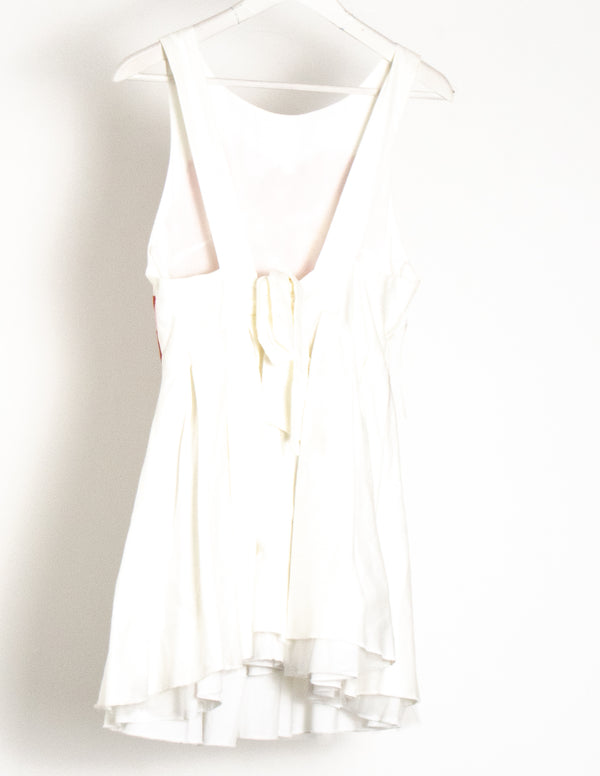 Jones + Jones White Floral Print Dress - Size 10