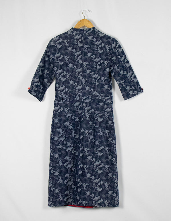 Chic Code Denim Camo Print Dress - Size 6