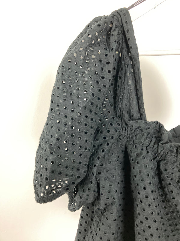 Seed Black Lace Top - Size 14