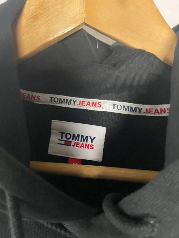 Tommy Jeans Black Hoodie Sweater - Size M