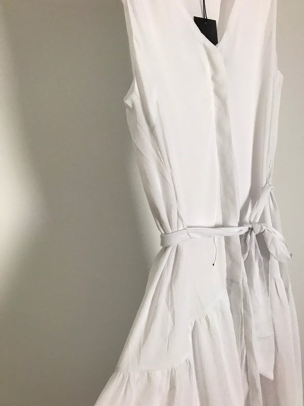 Reux White Sunrise Midi Dress- Size 10
