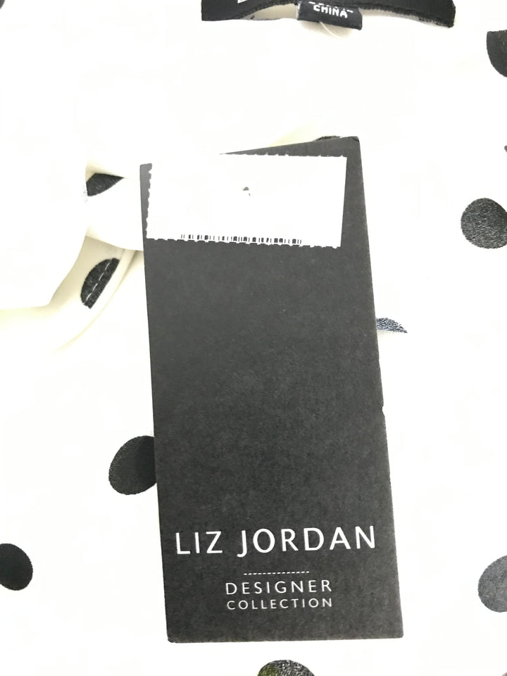 Liz Jordan White Polka Dot Shirt