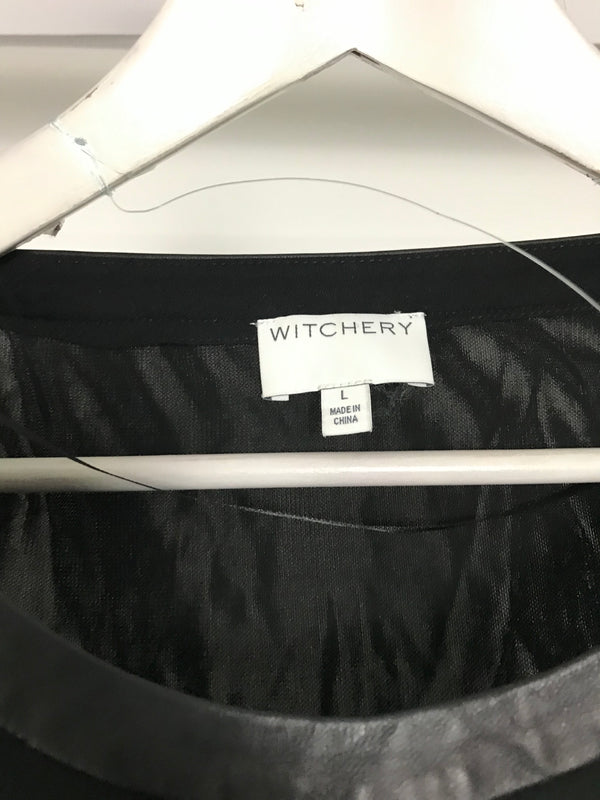 Witchery Black Top - Size L