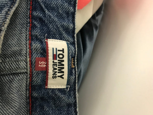 Tommy Jeans Blue Denim Womens Crop Flare Pants - Size 26